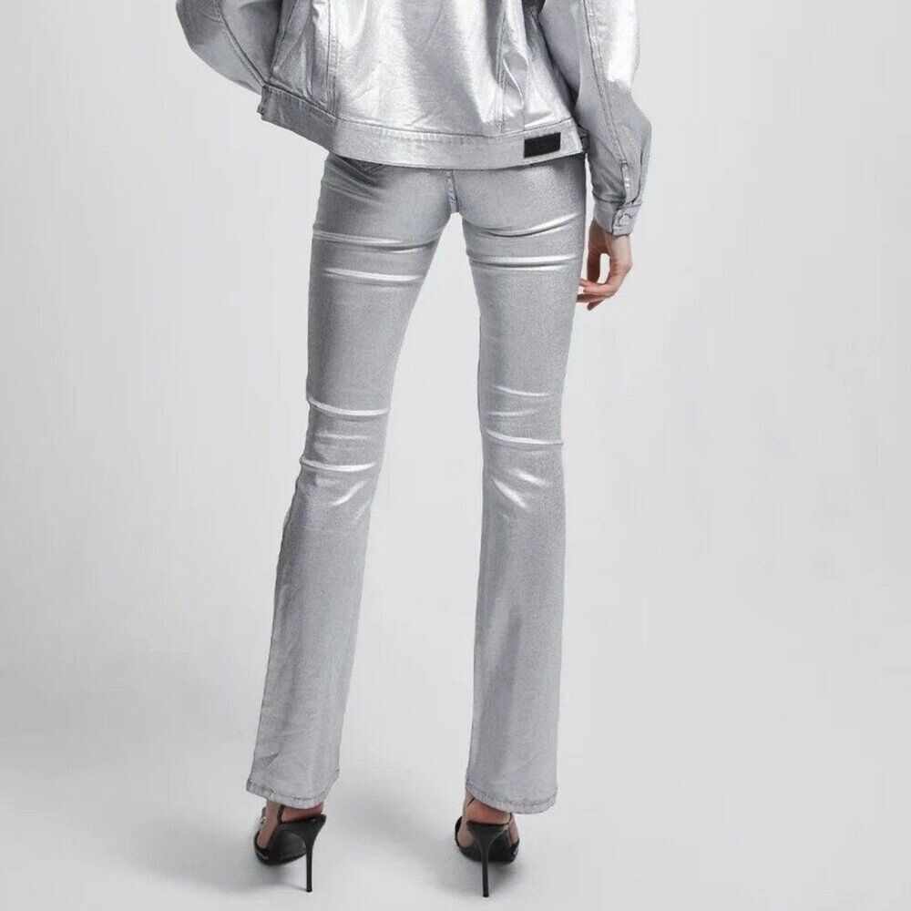 NWT RTA Odette bootcut jeans in Silver - Picture 3 of 3